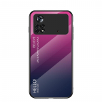 PocoX4 Pro Case Gradient karastatud klaasist kate Xiaomi Poco X5 X4 GT X3 NFC C40 Xiomi Pocophone M3 M4 M5 s M5s &uuml;mbriste jaoks POCO X4 Pro (5G) must