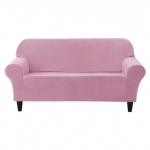 1/2/3 istekohaline Euroopa stiilis diivanikate Pehmed sametist venivad diivanikatted elutuppa Pestavad m&auml;&auml;rdumisevastased m&ouml;&ouml;blikaitsed 1 seater (85-135cm) must