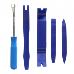 5 tk Cool Auto Car Radio Door Clip Panel Trim Dash Audio Removal Installer Pry sinine