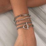 Foxanry 5 tk geomeetriliste k&auml;ev&otilde;rude ehtekomplektid naistele Loomingulised vintage trendikad s&uuml;nnip&auml;evatarvikud kingitused 18cm h&otilde;be