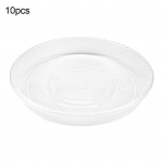 Perekond ja aed 10 tk plastist lillepottide tilgaalused selged &uuml;mara kujuga loomingulised taldrikud, kaunistused 13cm x 13cm x 2.5cm puhas