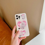 Cartoon Pink Cats Ins P&otilde;rutuskindel telefoni&uuml;mbris Silikoonist pehme kate Iphone X Xr Xsmax 14 Pro Max 12 Mini 11 13 Promax 8 7 Plus jaoks for iphone XR
