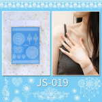 5/1 linad Naiste ajutised v&otilde;ltsitud t&auml;toveeringud kleebised Valge t&auml;toveering pruutneitsi k&auml;sivars Veekindel, kuid kergesti eemaldatav t&auml;toveering