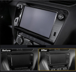 Skoda Octavia 2018 2019 tarvikute jaoks, auto salongi keskosa DVD-navigatsioonipaneeli kaane sisekujunduse kaitse must