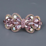 Tipptasemel temperamendiga kristallist vedruklambriga juukseklamber