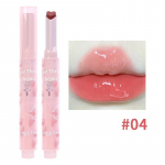Love Heart Shape Water Light Huulepulk Pliiats Mirror Jelly Huuleglasuur Niisutab Selge Huulel&auml;ige Korea huulev&auml;rv
