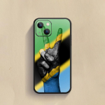 Tansaania Flag Art Design telefoni korpuse kaaneelement iPhone'i Xiaomi Redmi jaoks Samsung Galaxy Note SA 8 9 10 11 12 13 2122 T Pro Max Plu Uitra must TPU pehme iPhone 6 or 6S