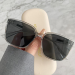 GM P&auml;ikeseprillid Naistele High-end Feel New Large Face Salendavad p&auml;ikeseprillid Meeste UV-kindlad S&otilde;iduprillid P&auml;ikesekaitse Black frame and gray patch