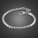 Ehtsad 100% 925 Sterling H&otilde;be Karpl&uuml;lidega K&auml;ev&otilde;rud Poistele ja Meestele Mood 5mm 20cm Madu Kett Punk Stiilis Mansett Ehted Naine 18cm