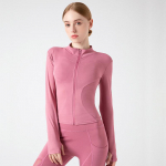 T&otilde;mblukuga naiste joogas&auml;rk pikkade varrukatega Fitness Sport J&otilde;usaal Top Jooksu T-s&auml;rk Treening Spordir&otilde;ivad S