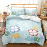 3D Romantiline &Otilde;nnelik Rohi Voodipesukomplekt Taimemuster Tekikate Padjap&uuml;&uuml;r 2 v&otilde;i 3 Osa Mikrokiudkangas Pehme ja Mugav Kodukaunistus Baby 100x135cm