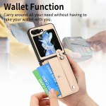 Rahakoti kott kokkupandav telefoni&uuml;mbris Samsung Galaxy Z Flip 5 5G Flip4 Flip3 Flip5 Flip 4 3 Zflip5 kaardipesa kaitsekattega kate for samsung Z Flip 4 must