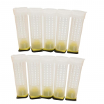 20 tk mesilast&ouml;&ouml;riistad, mesinduskuninganna puurid, kaitsekate, mis takistab mesilaste hammustamist puuri Wangtaipu kate 78 mm elevandiluuvalge