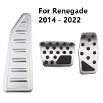 Auto pedaalid gaasipiduri tugi pedaali katte kaitse osad Jeep Renegade Compass 2014&ndash;2021 LHD sisetarvikutele