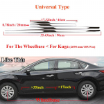 Chrome Auto pagasiruumi universaalne k&uuml;lgukse kere liistud servakaitse dekoor roostevabast terasest ribast raami kaunistus raami aktsent Universal Type