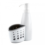 400 ml k&ouml;&ouml;gik&auml;snahoidja, 2-&uuml;hes multifunktsionaalne vedela pesuaine mahuti, k&auml;tepuhastusvahendi seebi jaotur K&ouml;&ouml;k valge