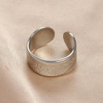 Klassikaline h&otilde;bedane roostevabast terasest avatud s&otilde;rmus naistele kroonkett, keeratud punk, reguleeritav s&otilde;rmenukk, s&otilde;rmer&otilde;ngas, moeehted Resizable