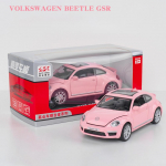 1:32 Scale Beetle GSR automudel, tagasit&otilde;mmatav akustilise-optika sulamist survevalu t&auml;navametallist &auml;riautode mudel, laste m&auml;nguasja sulamist automudel 1/32-15x7x5cm roosa