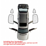 Aknavisiir Renault Koleos Samsung QM6 HC MK2 2016~2023 P&auml;ikesevarjud Kaitse Tuuleklaasi kate P&auml;ikesevari P&auml;ikesekindel Rear Widow 4pcs