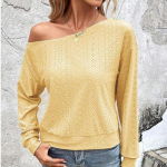 2023 Seksikas diagonaalne &otilde;lakrae naiste pluus vabaaja &uuml;hev&auml;rviline s&uuml;gisene pikkade varrukatega topsid &otilde;&otilde;nsad lahtised lihtsad s&auml;rgid 28755 S orion i v&auml;rv