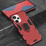 KEYSION p&otilde;rutuskindel armor &uuml;mbris Xiaomi POCO F5 Pro silikoon+PC metallist r&otilde;ngaga telefoni kate Redmi K60 Pro jaoks for POCO F5 punane