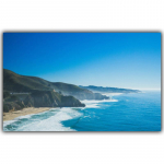 Suvine p&auml;ike ja rand, merepalmi- ja m&auml;gimaastik Seinamaal Kodukaunistus Pildid Siidl&otilde;uend Plakat Prindi 21x30cm No Frame