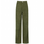 Corduroy Y2K Baggy Joggers Naiste Vintage laia s&auml;&auml;rega p&uuml;ksid Pruunid madala v&ouml;&ouml;kohaga E T&uuml;drukute 90ndate esteetilised p&uuml;ksid Naiste dressip&uuml;ksid L roheline