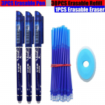 34 tk/partii Kustutatav pliiatsi t&auml;itekomplekt Pestav k&auml;epide 0,5 mm Sinine must tindiga Geelpliiatsid Kooli kontoritarbed Kirjatarvete pliiats must