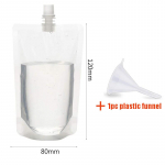 100&ndash;500 ml reisijoogi tilaga kotid l&auml;bipaistvad kilekotid suletud mahla hoidmiseks joogi j&auml;&auml;k&uuml;lma joogikott Kaasaskantav 100ml 10pcs