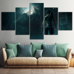 5-osaline Tomb Raider videom&auml;ngude plakat HD seinapildid Lara Croft plakatipildid L&otilde;uendimaalingud Seinakunst kodukaunistuseks Ilma raamita 20x35cm*2 20x45cm*2 20x55cm*1