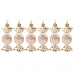 Ripatsid Rippuvad kaunistused Paela Disain Erksav&auml;rvilised j&otilde;ulupuu kommid kaunistused punane