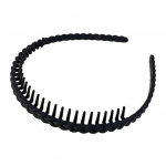 Naiste peapael elastne &uuml;hev&auml;rviline libisemisvastane j&auml;&auml;tunud palmik Katkised juuksed Organisatsioon N&auml;opesu vann Hammastega juukser&otilde;ngas Naiste peakate must