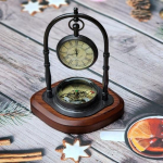 17,78 cm Retro merekompassiga lauakell, j&otilde;ulukink, juubelikingitus, meene, lauakaunistus