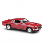 1/24 Scale Welly 1969 Ford Mustang Boss 429 sulamist automudel survevalu metallist m&auml;nguasjas&otilde;idukid automudel High Simulation Collection, kingitused lastele 1/24-19.2x7.3x5.5cm must