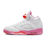 Air Jordan 5 Retro GS Pinksicle Laste tossud Valge Ohutusoranž 440892-168 36