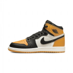 Air Jordan 1 Retro High OG PS Yellow Toe Laste tossud Taxi Black Sail AQ2664-711 28