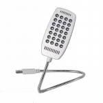1 PC lugemislamp LED-USB-raamatuvalgusti, eriti ere ja paindlik s&uuml;learvuti s&uuml;learvuti jaoks must