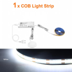 2M k&ouml;&ouml;gikapi hoiuruum COB LED-valgustid toakapi jaoks Magamistoa ribalamp, l&auml;bistavad liikumisandurit puute sisse l&uuml;litatud v&auml;ljas h&auml;mardatavad valge