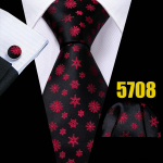 Barry Wang meeste lips r&auml;tik mansetin&ouml;&ouml;bid punase lumehelbega multifilmi mustriga j&otilde;ulumeeleolu lips N-6547