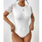 Suvine uus naiste &uuml;hev&auml;rviline l&uuml;hikeste varrukatega kombinesooni r&otilde;ivad Naiste top Bodycon Romper S must