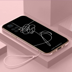 Luksuslik kaetud TPU telefoni&uuml;mbris koos kaelapaelaga Xiaomi Poco F1 F3 F4 F5 M3 M4 M5 X3 X4 X5 PRO 11 Lite 11T 12T 13T &uuml;mbristele A18 Love Yourself Flower art Xiaomi Poco F1