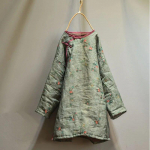 Johnature naiste vintage parkad prinditud lillelised mantlid talvepullover Hiina stiilis naiste riided n&ouml;&ouml;biga mantlid One Size roheline