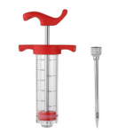 Praktiline kulumiskindel k&uuml;psetamine Kerge BBQ-liha kalkuniliha marinaadipihusti piknikutarvikute maitsen&otilde;el punane