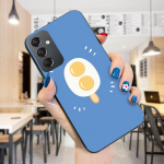 V&auml;rvitud mustriga telefoni&uuml;mbris P&otilde;rutuskindel pehmest silikoonist TPU kaitsev telefoni&uuml;mbris Samsungi kaanele Samsung A01