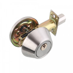 Lukuga uksenupp roostevabast terasest esiukse lukukomplekt, &uuml;he peaga vasest lukus&uuml;damikuga 3 baari lukustus h&otilde;be