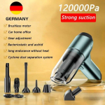 12000Pa v&otilde;imas autotolmuimeja 120000pa juhtmevaba kaasaskantav puhastusrobot mini kodu &otilde;ues m&auml;rg- ja kuiveraldus klaviatuuri puhastamine auto puhastamine Brushless upgrade black