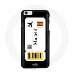 Coque Iphone 6 Billet d'avion Madrid