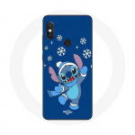 &Uuml;mbris Xiaomi Redmi Note 5 AI kahe kaameraga Stitch Snow Christmas Blue jaoks sinine