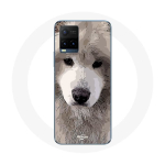 Coque pour Vivo Y21s 2021 / Y21 2021 Samoy&egrave;de Gris Race de chiens