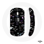 Juhtmeta hiire kuvab logo BTS BLACKPINK liikmenimed